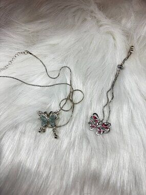 Butterfly Necklace and Bracelet Bundle
